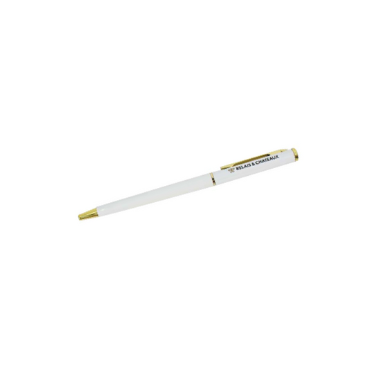 White metal pen