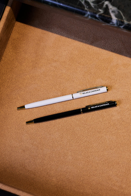 Black metal pen